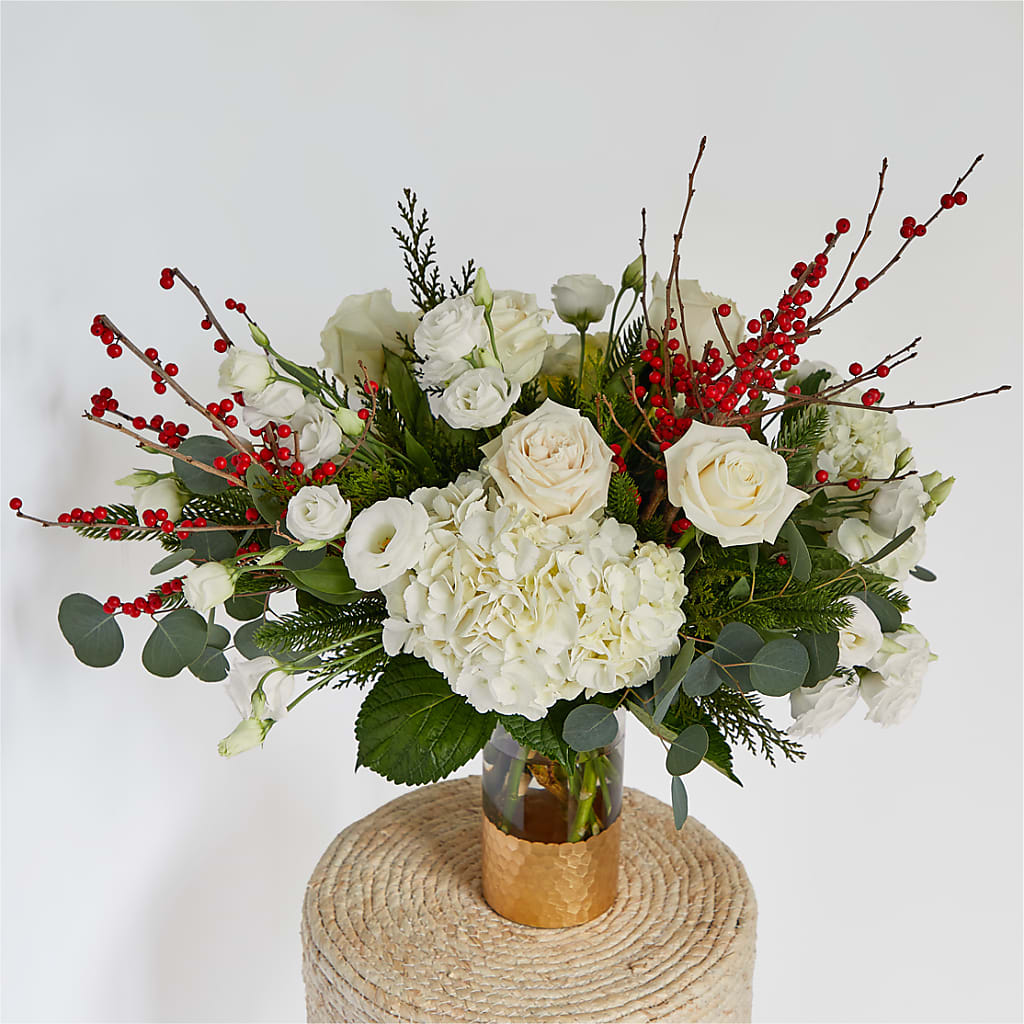 Frosted Windows Bouquet – The Love Bug Flowers, Timmins ON