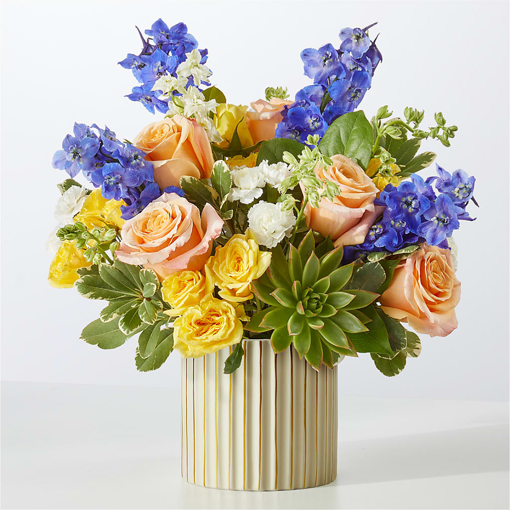 Cobalt Reverie Bouquet – The Love Bug Flowers, Timmins ON
