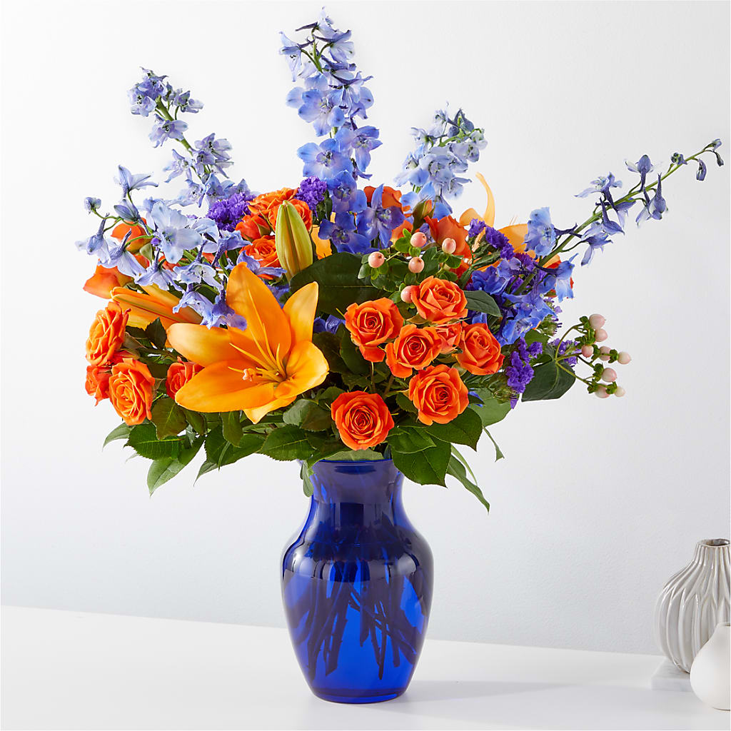 Radiant Citrus Bouquet – The Love Bug Flowers, Timmins ON
