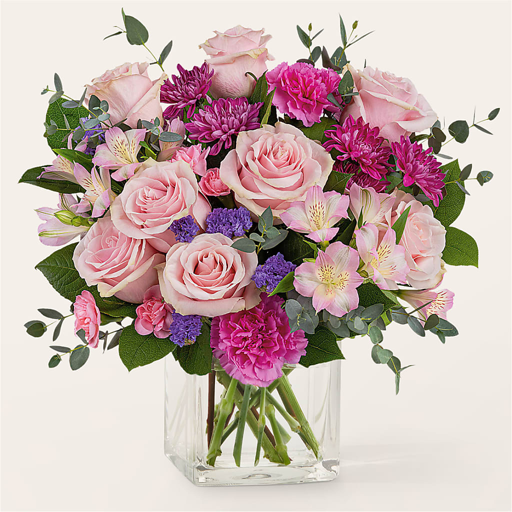 Rosy Radiance Bouquet – The Love Bug Flowers, Timmins ON