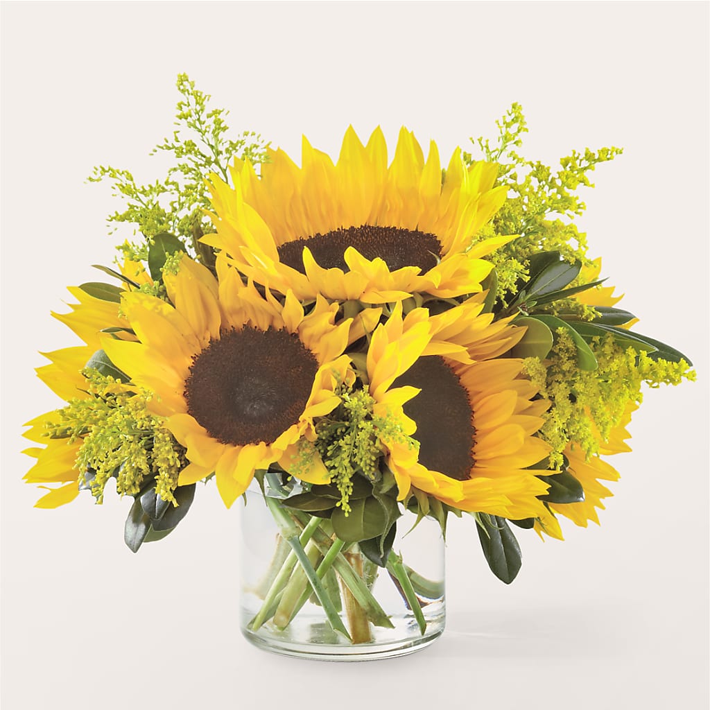 Beaming Sunflower Bouquet – The Love Bug Flowers, Timmins ON