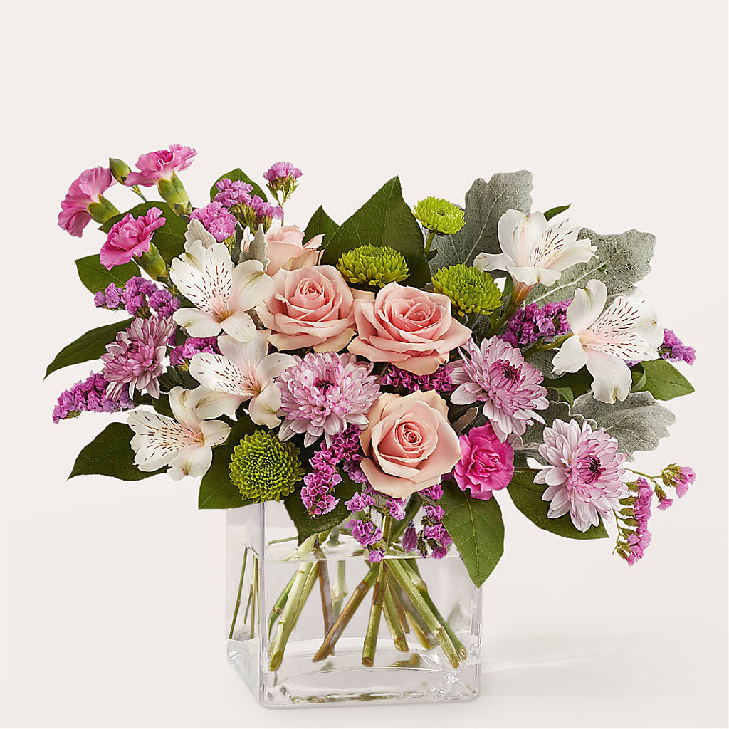 Pink Suede Bouquet – The Love Bug Flowers, Timmins ON