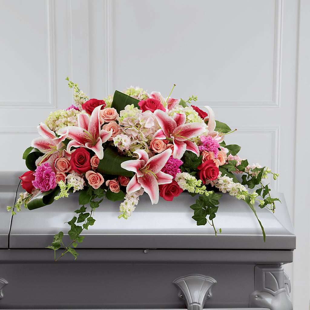 Splendid Grace Casket Spray – The Love Bug Flowers, Timmins ON