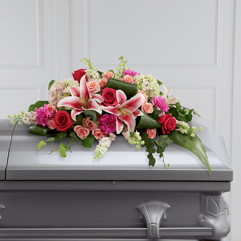 Splendid Grace Casket Spray – The Love Bug Flowers, Timmins ON