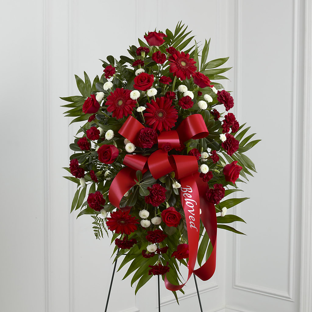Treasured Memories Standing Spray – The Love Bug Flowers, Timmins ON