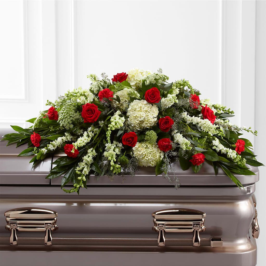 Sincerity Casket Spray – The Love Bug Flowers, Timmins ON
