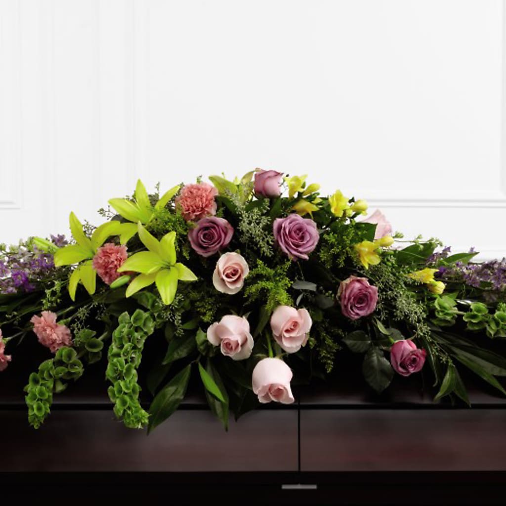 Forever Beloved Casket Spray – The Love Bug Flowers, Timmins ON