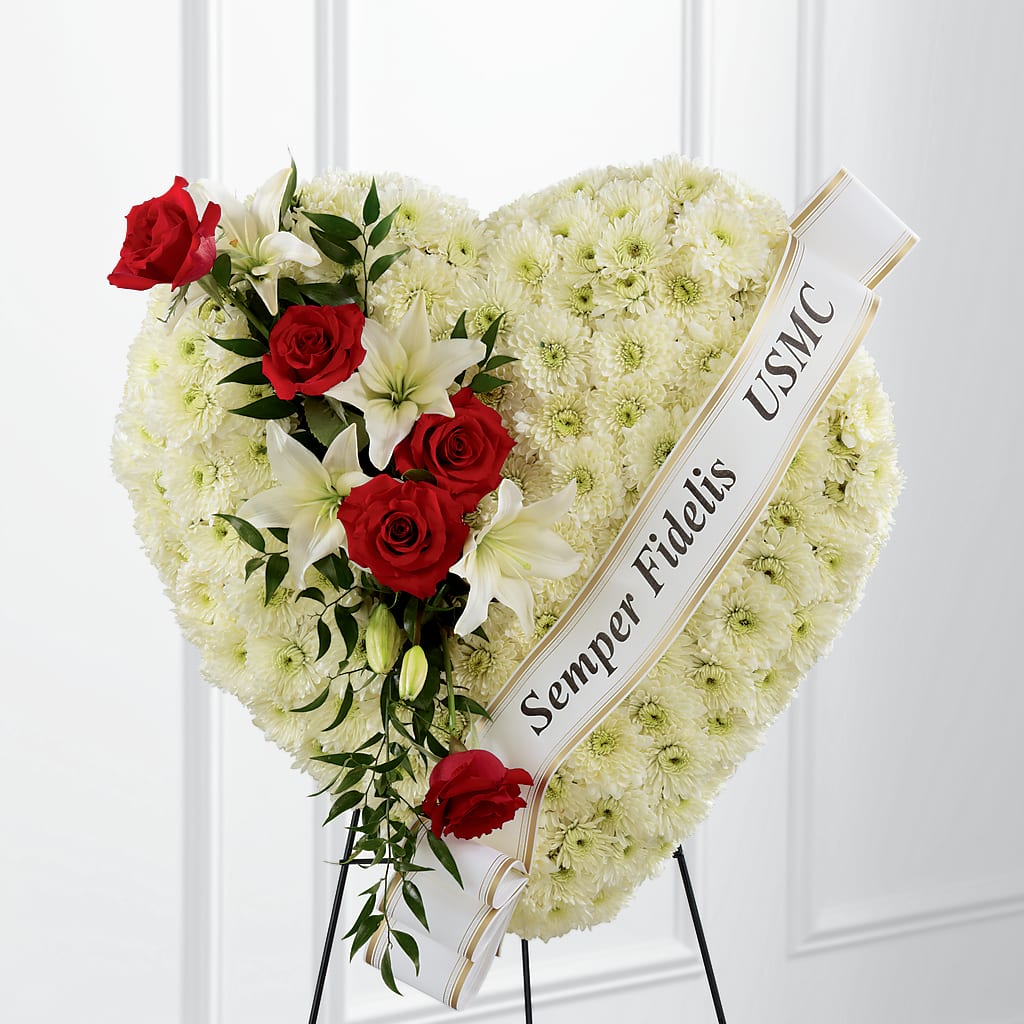 Heartfelt Hero Standing Heart – The Love Bug Flowers, Timmins ON