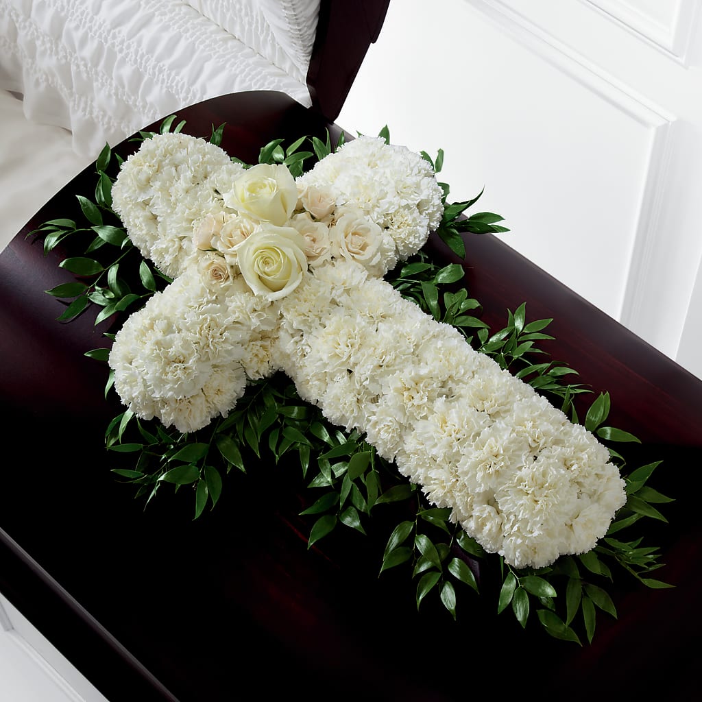 Peaceful Memories Casket Spray (Standard) – The Love Bug Flowers, Timmins ON