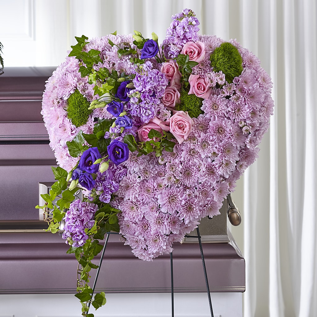 Treasured Love Standing Heart – The Love Bug Flowers, Timmins ON