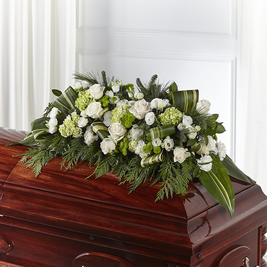 Hopeful Gesture Casket Spray – The Love Bug Flowers, Timmins ON