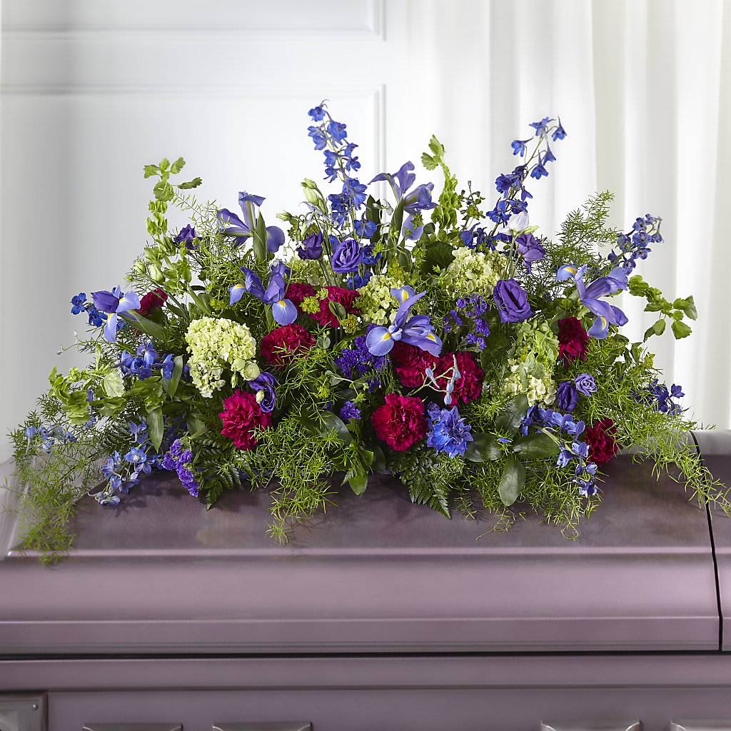 Always Treasured Casket Spray – The Love Bug Flowers, Timmins ON