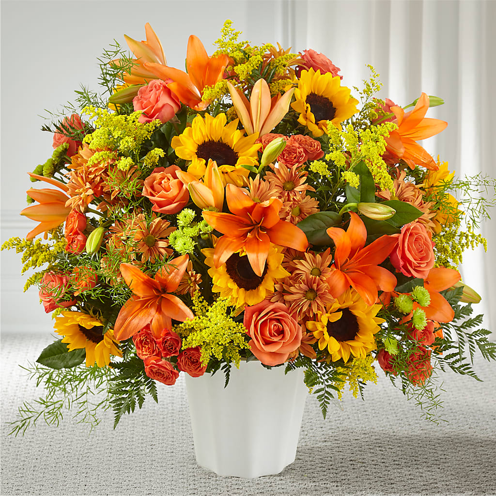 Harvest Thoughts Floor Basket – The Love Bug Flowers, Timmins ON