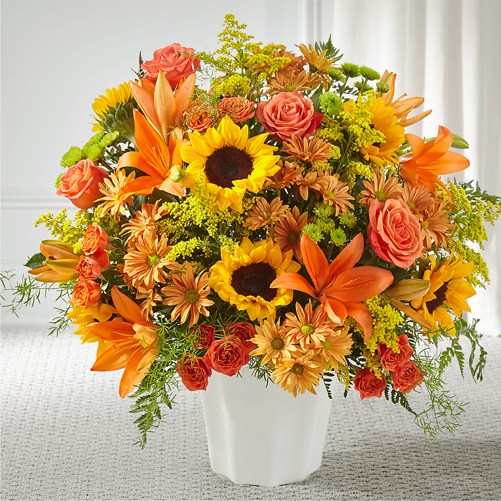 Harvest Thoughts Floor Basket – The Love Bug Flowers, Timmins ON