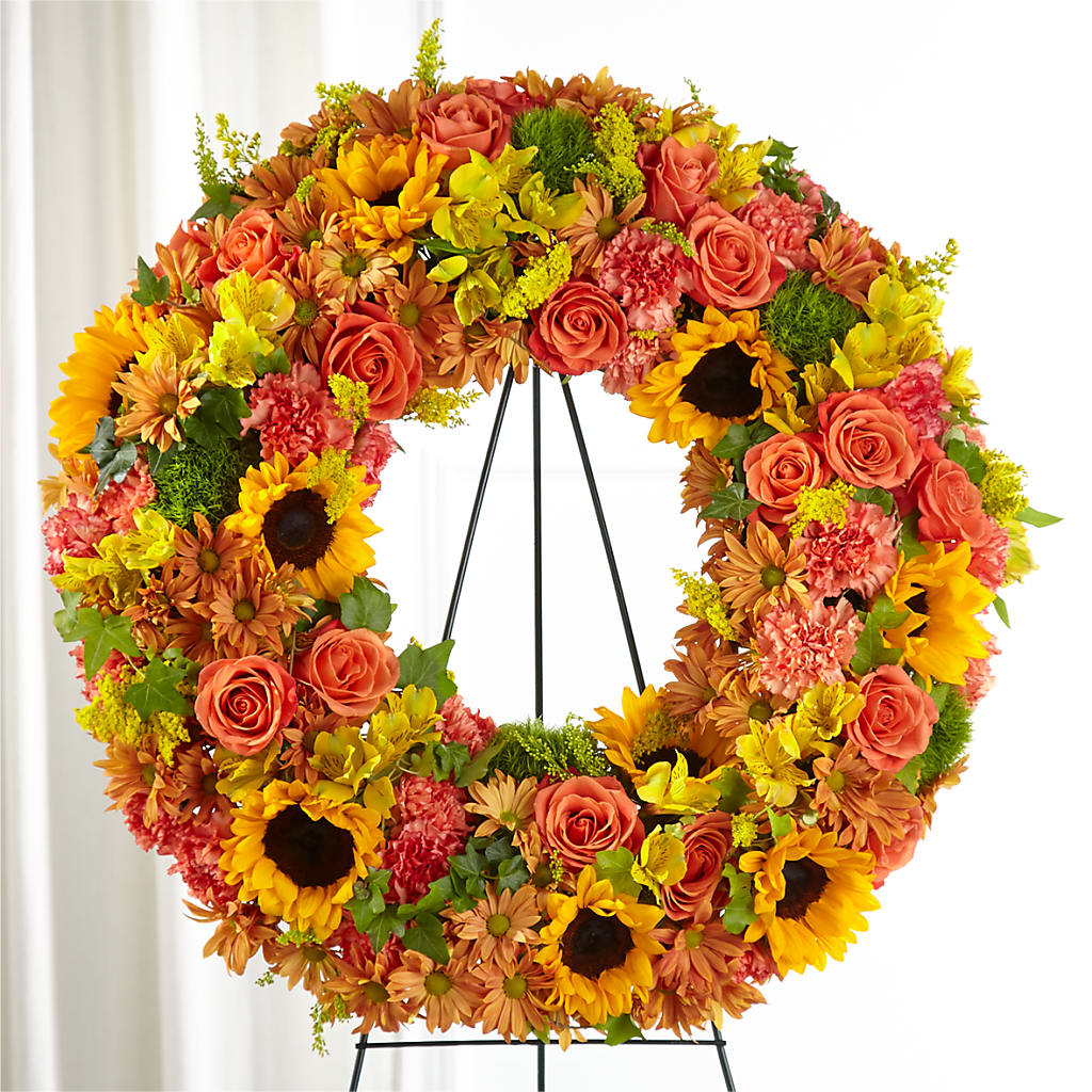 Autumnal Memories Wreath (Standard) – The Love Bug Flowers, Timmins ON