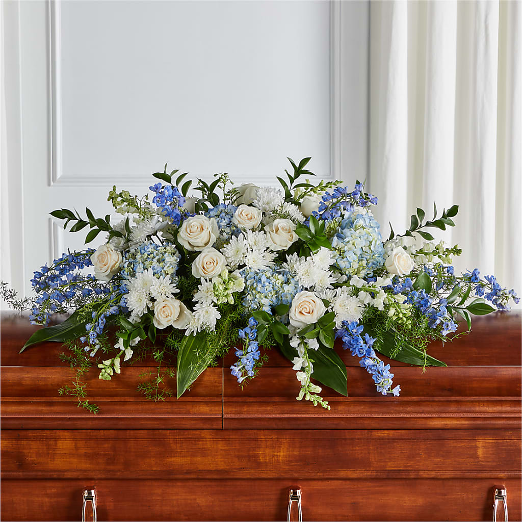Timeless Essence Casket Spray – The Love Bug Flowers, Timmins ON