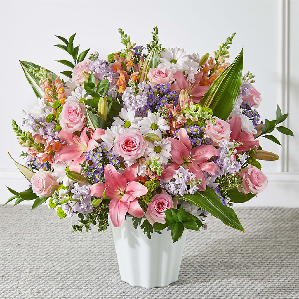 Abundant Compassion Floor Basket – The Love Bug Flowers, Timmins ON