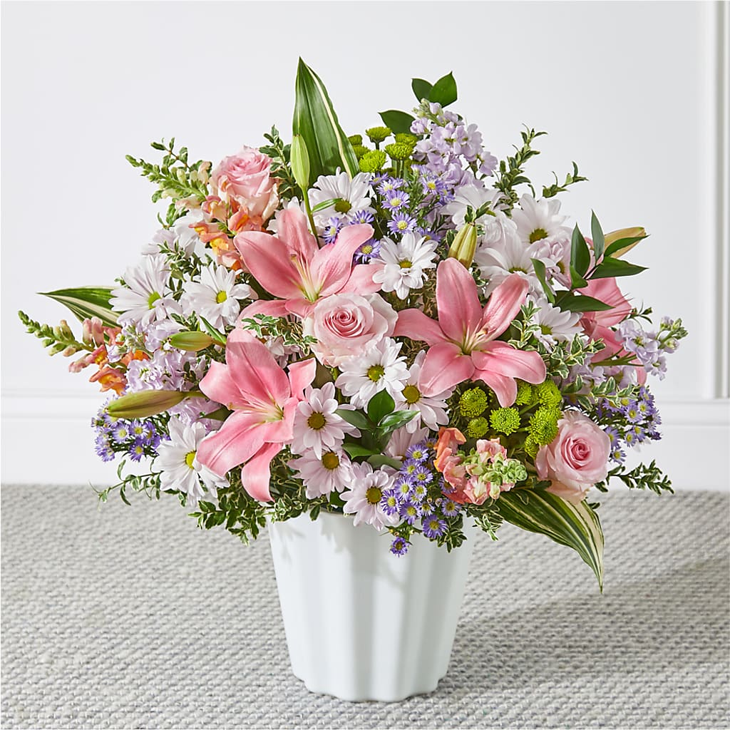 Abundant Compassion Floor Basket – The Love Bug Flowers, Timmins ON