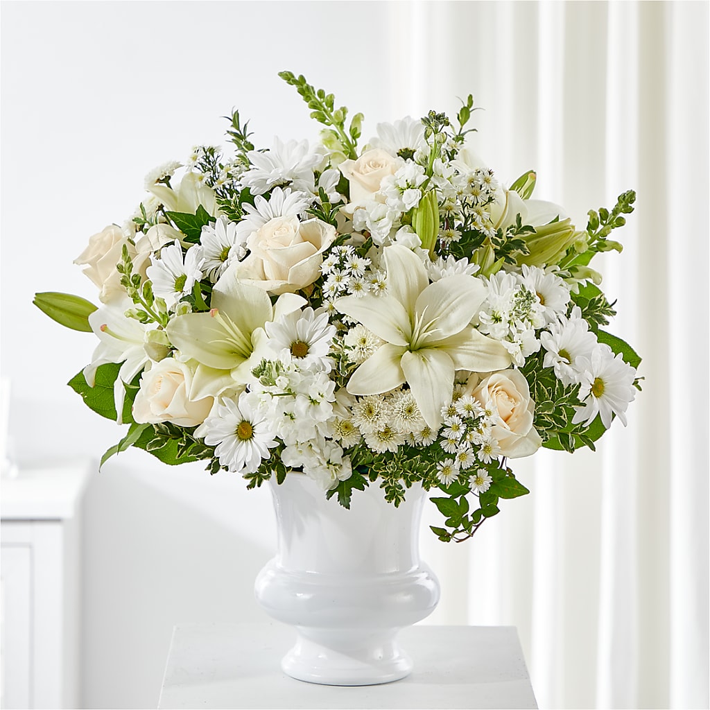 Uplifting Urn Arrangement – The Love Bug Flowers, Timmins ON