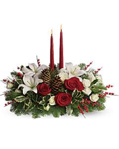Christmas Wishes Centerpiece – The Love Bug Flowers, Timmins ON
