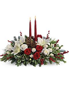 Christmas Wishes Centerpiece – The Love Bug Flowers, Timmins ON
