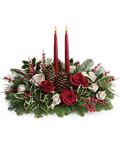 Christmas Wishes Centerpiece – The Love Bug Flowers, Timmins ON