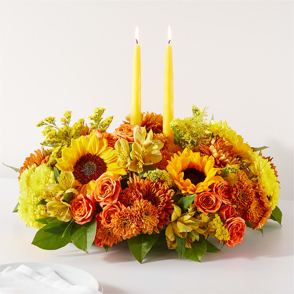 Autumn Harmony Centerpiece – The Love Bug Flowers, Timmins ON