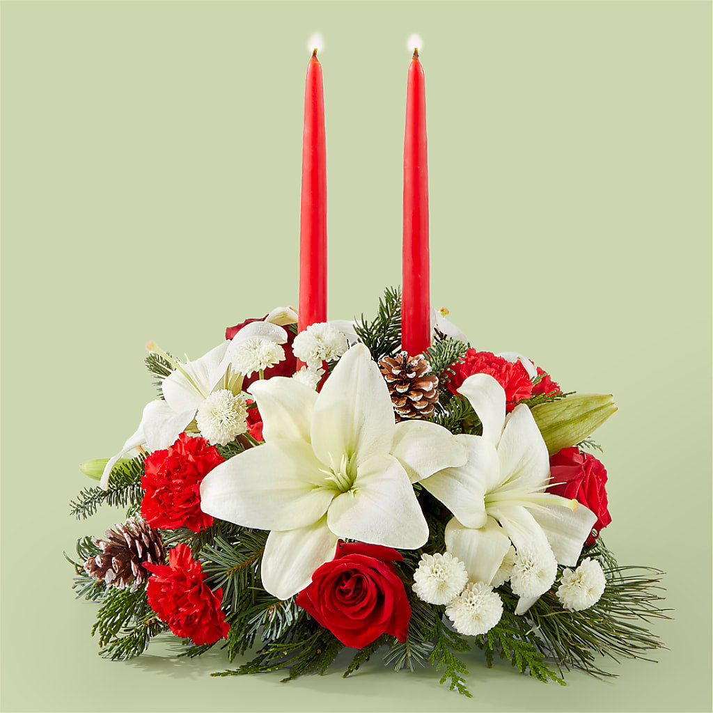 Seasonal Festivities Centerpiece – The Love Bug Flowers, Timmins ON
