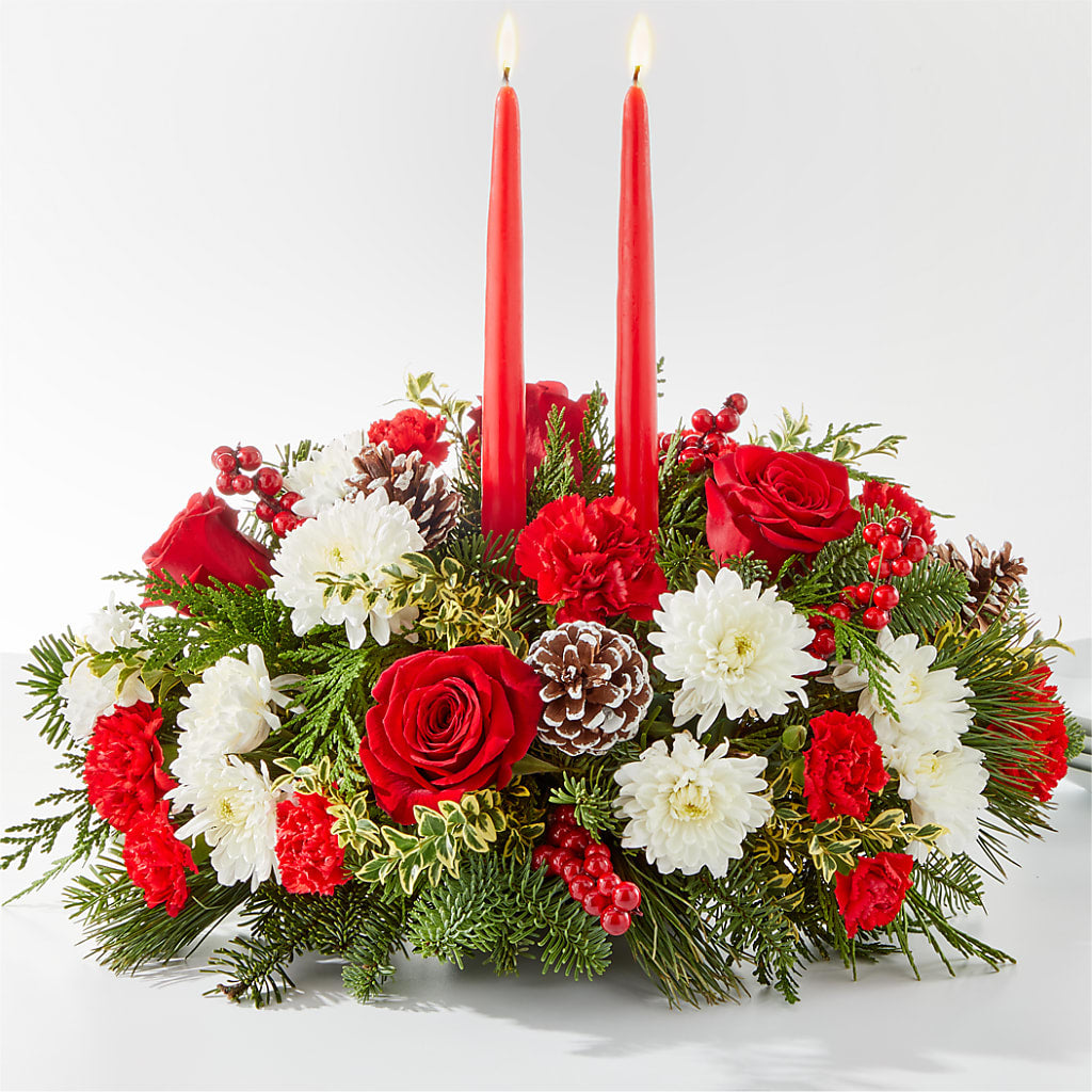 Holiday Soiree Centerpiece – The Love Bug Flowers, Timmins ON