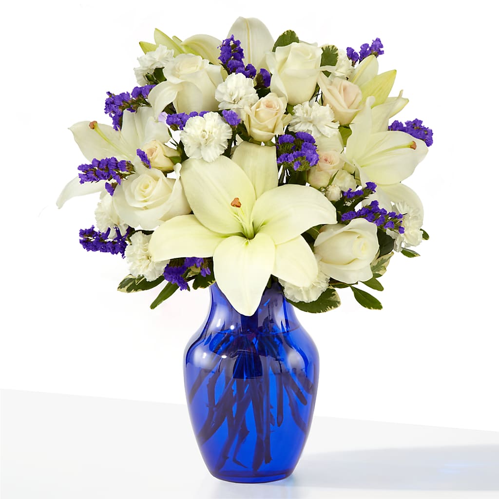 Sapphire Rush Bouquet – The Love Bug Flowers, Timmins ON