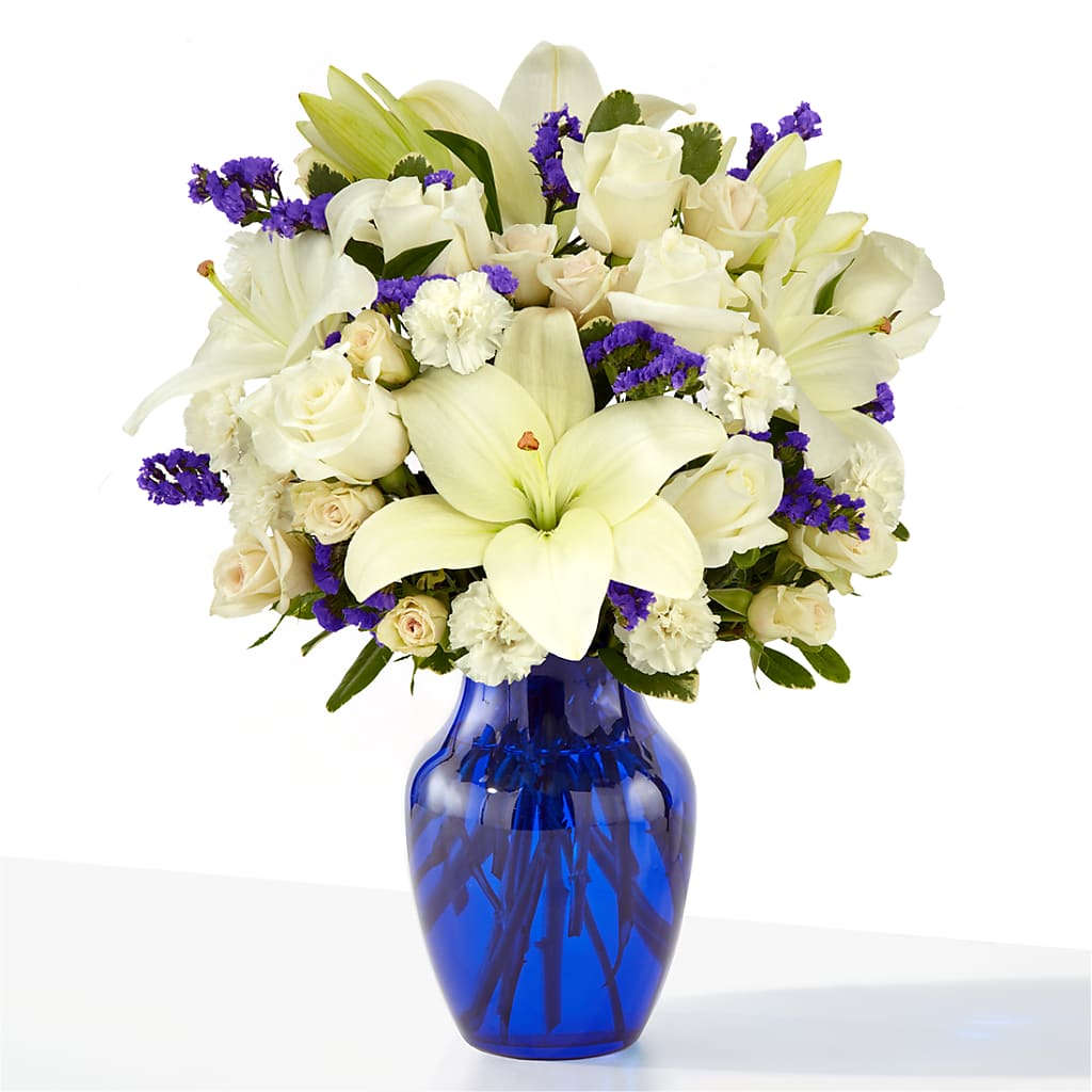 Sapphire Rush Bouquet – The Love Bug Flowers, Timmins ON