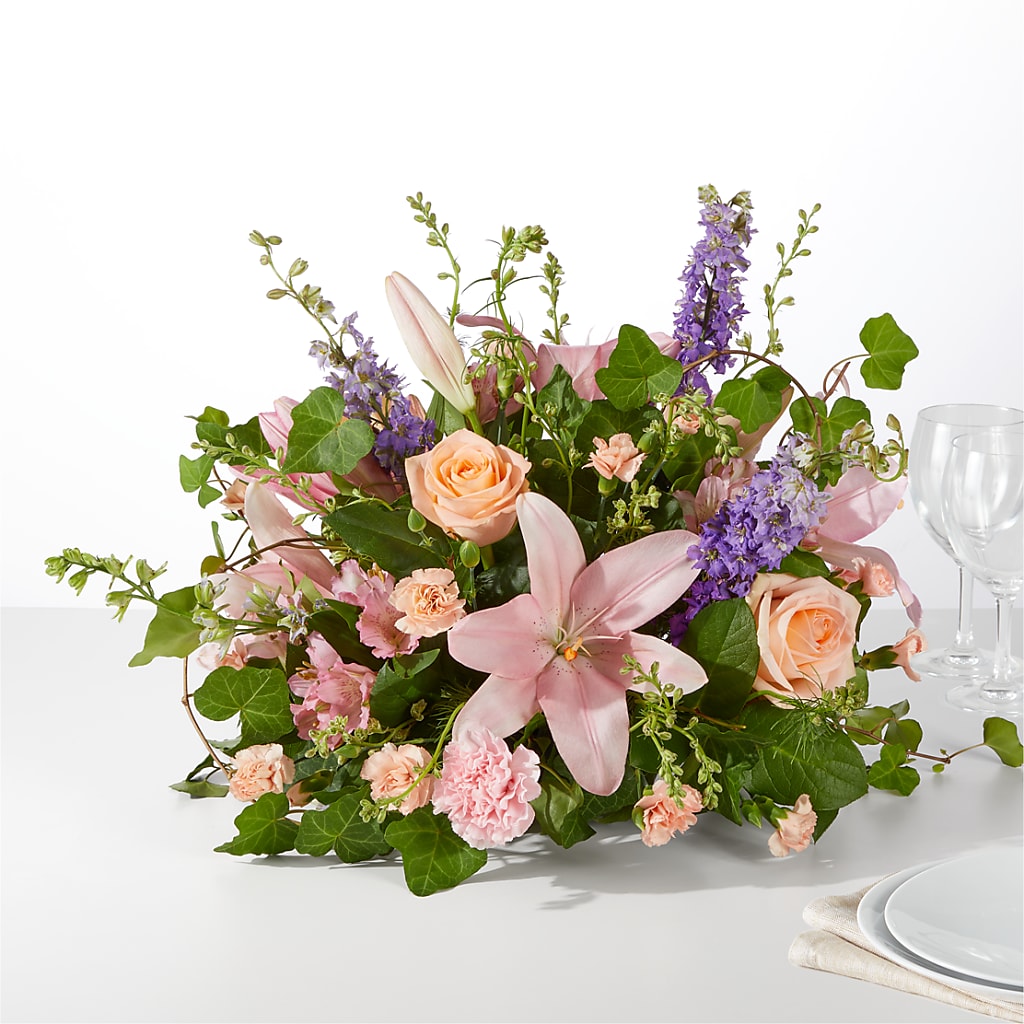 Blossom Time Centerpiece – The Love Bug Flowers, Timmins ON