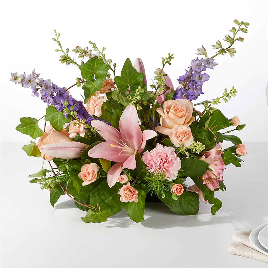 Blossom Time Centerpiece – The Love Bug Flowers, Timmins ON