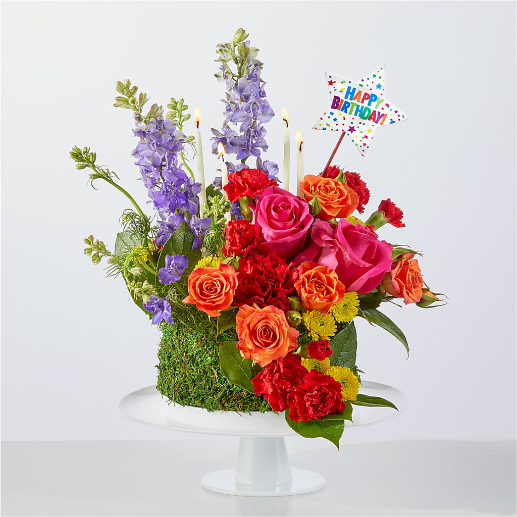 Best Year Yet Floral Cake – The Love Bug Flowers, Timmins ON