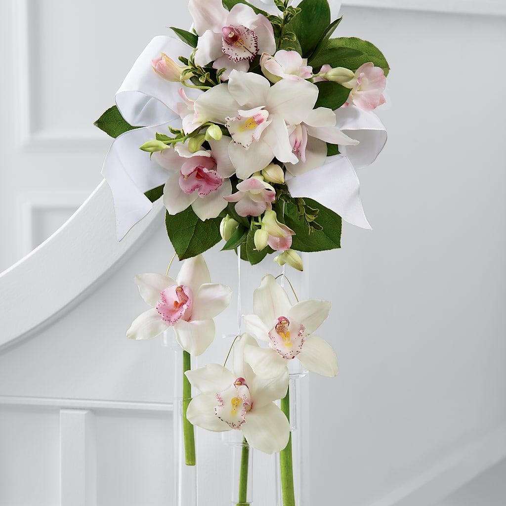 Perfect Entrance Pew Arrangement – The Love Bug Flowers, Timmins ON