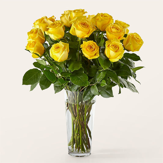 Long Stem Yellow Rose Bouquet –  The Love Bug Flowers, Timmins ON