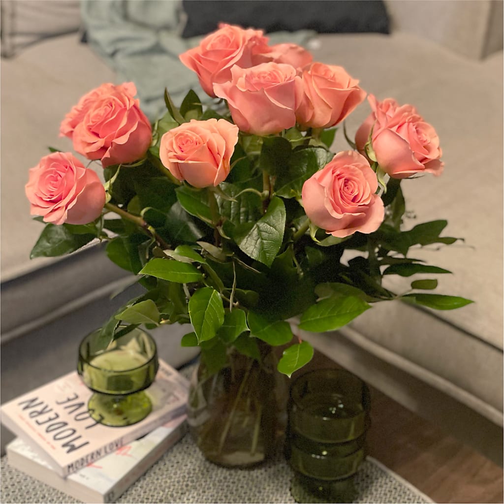 Long Stem Pink Rose Bouquet –  The Love Bug Flowers, Timmins ON