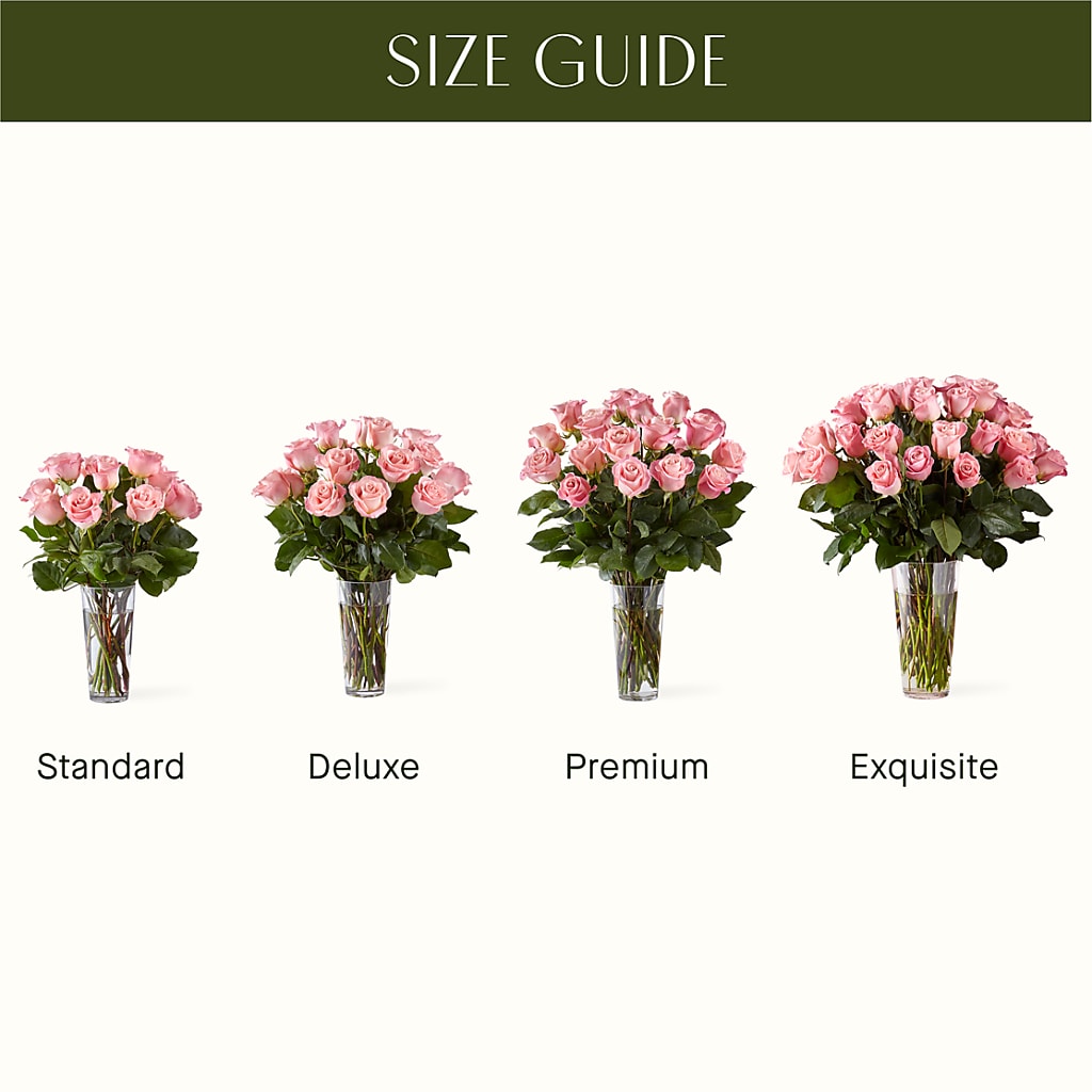 Long Stem Pink Rose Bouquet –  The Love Bug Flowers, Timmins ON