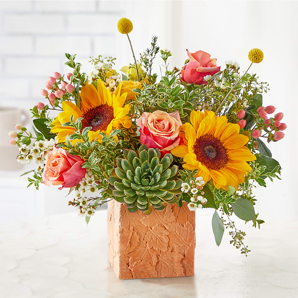 Sunflower Season Bouquet –  The Love Bug Flowers, Timmins ON
