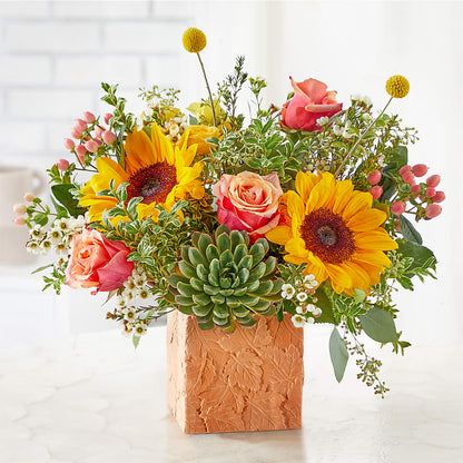 Sunflower Season Bouquet –  The Love Bug Flowers, Timmins ON