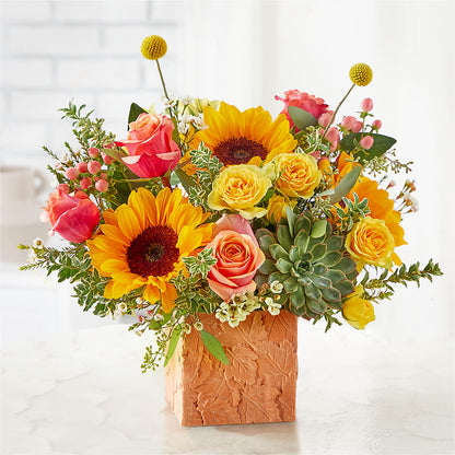 Sunflower Season Bouquet –  The Love Bug Flowers, Timmins ON