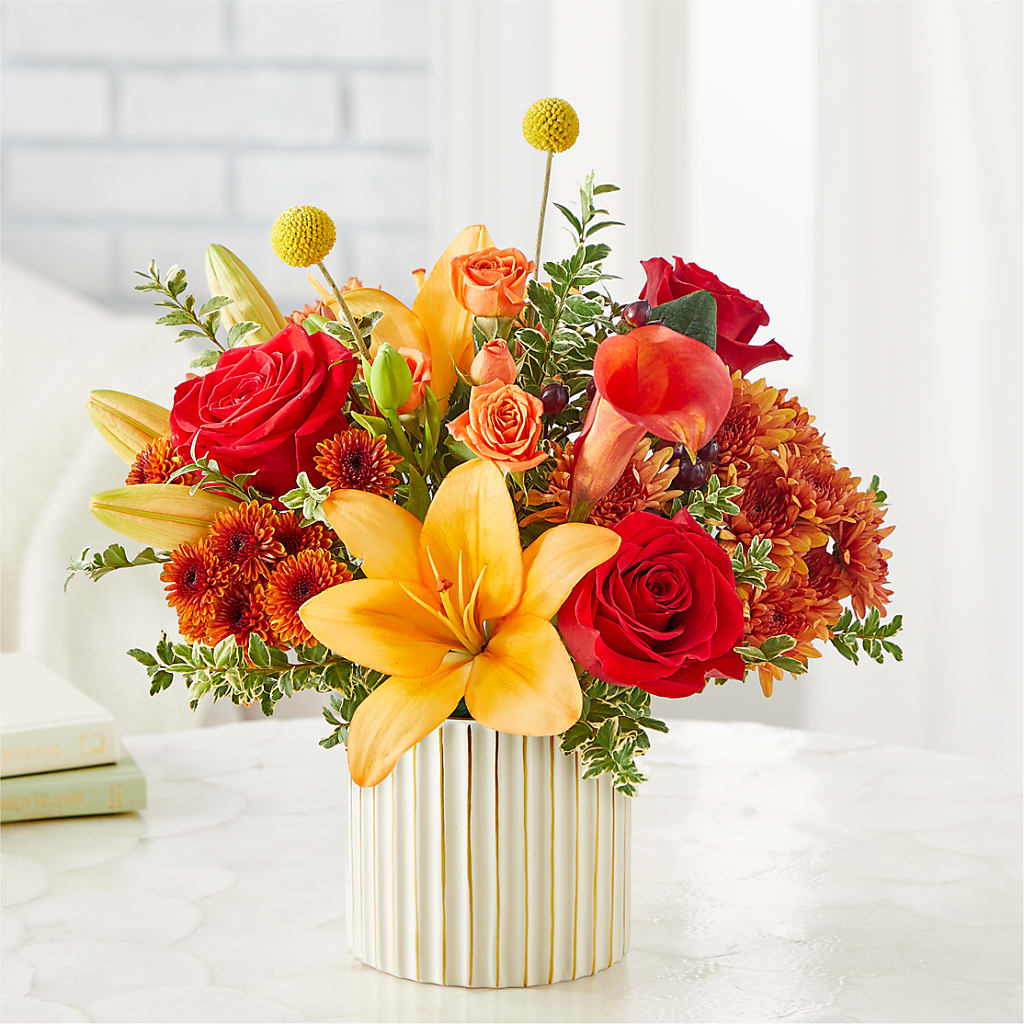 Scarlet Skies Bouquet –  The Love Bug Flowers, Timmins ON