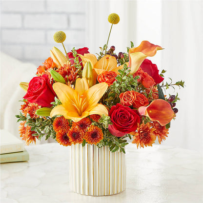 Scarlet Skies Bouquet –  The Love Bug Flowers, Timmins ON