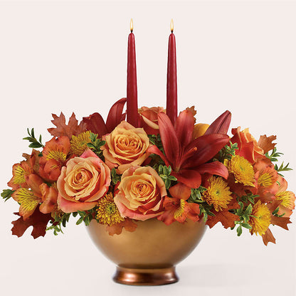 Harvest Table Centerpiece –  The Love Bug Flowers, Timmins ON