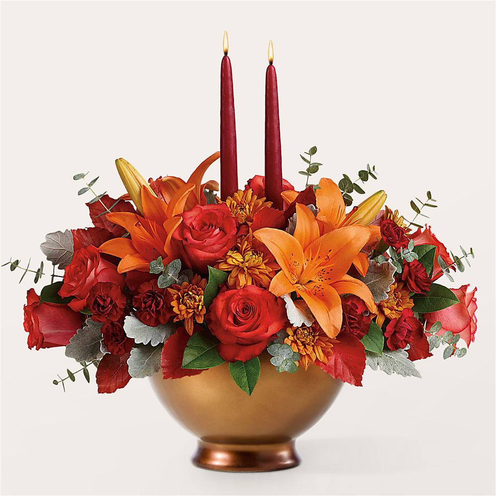 Fruits of Fall Centerpiece –  The Love Bug Flowers, Timmins ON