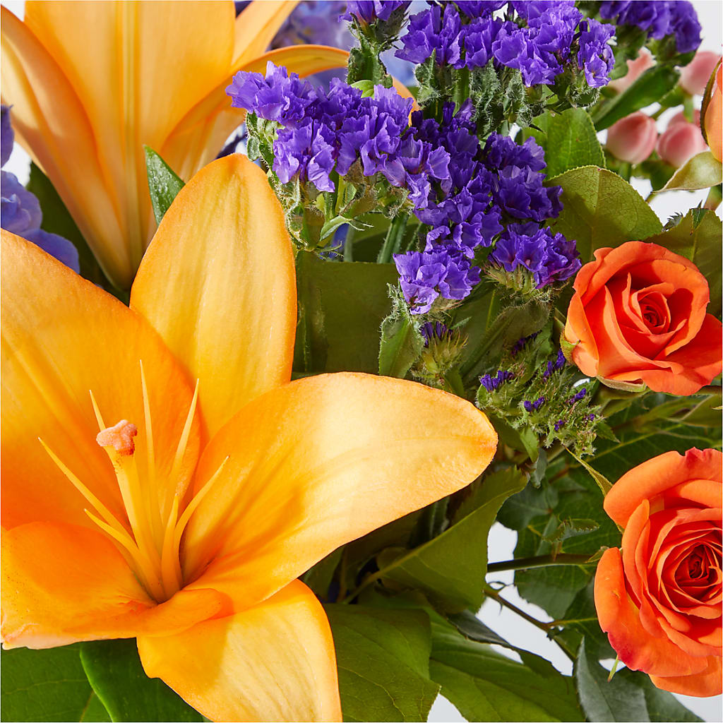 Radiant Citrus Bouquet –  The Love Bug Flowers, Timmins ON