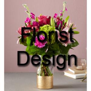 Conception de fleuriste dans ce vase