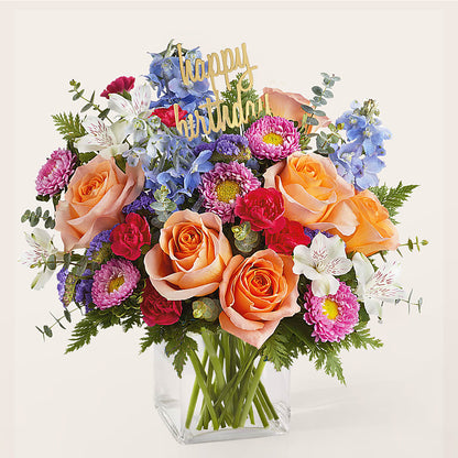 Birthday Bash Bouquet –  The Love Bug Flowers, Timmins ON
