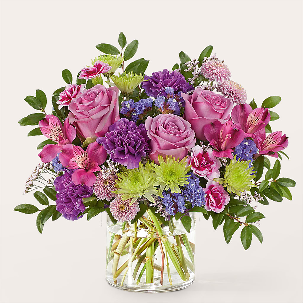 Glass Half Full Bouquet –  The Love Bug Flowers, Timmins ON