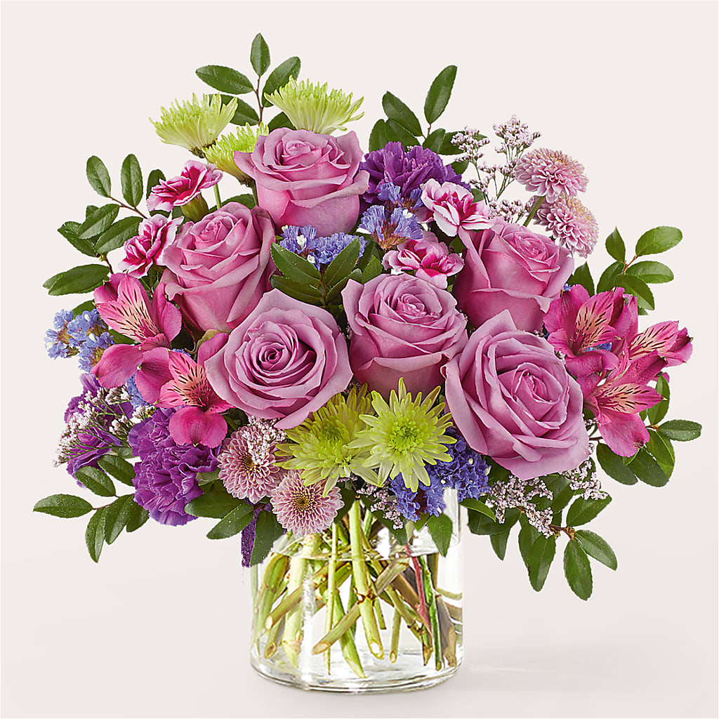 Glass Half Full Bouquet –  The Love Bug Flowers, Timmins ON